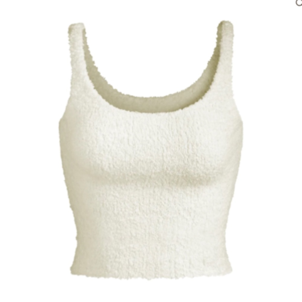 SKIMS Cozy Knit Tank in Bone, size S/M, NWT